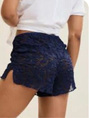Aerie Offshore navy blue lace boxer shorts